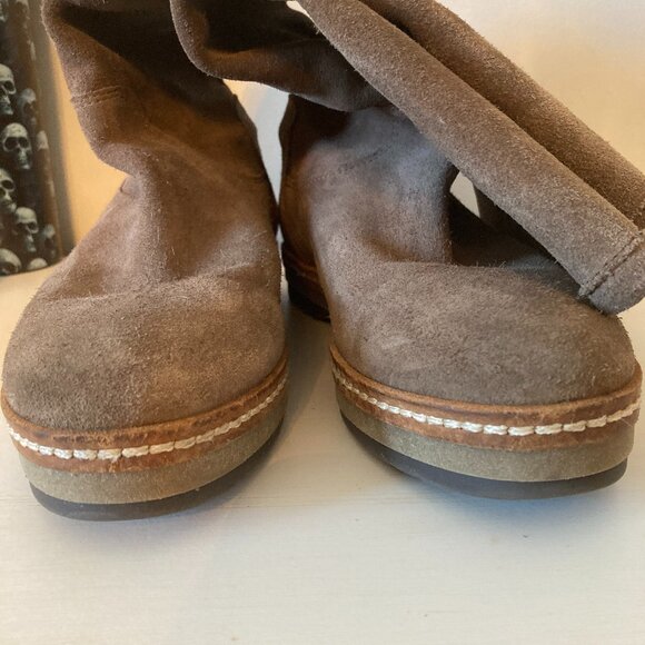 BOEMOS Grey Soft Leather Boots - EUC - Picture 2 of 12